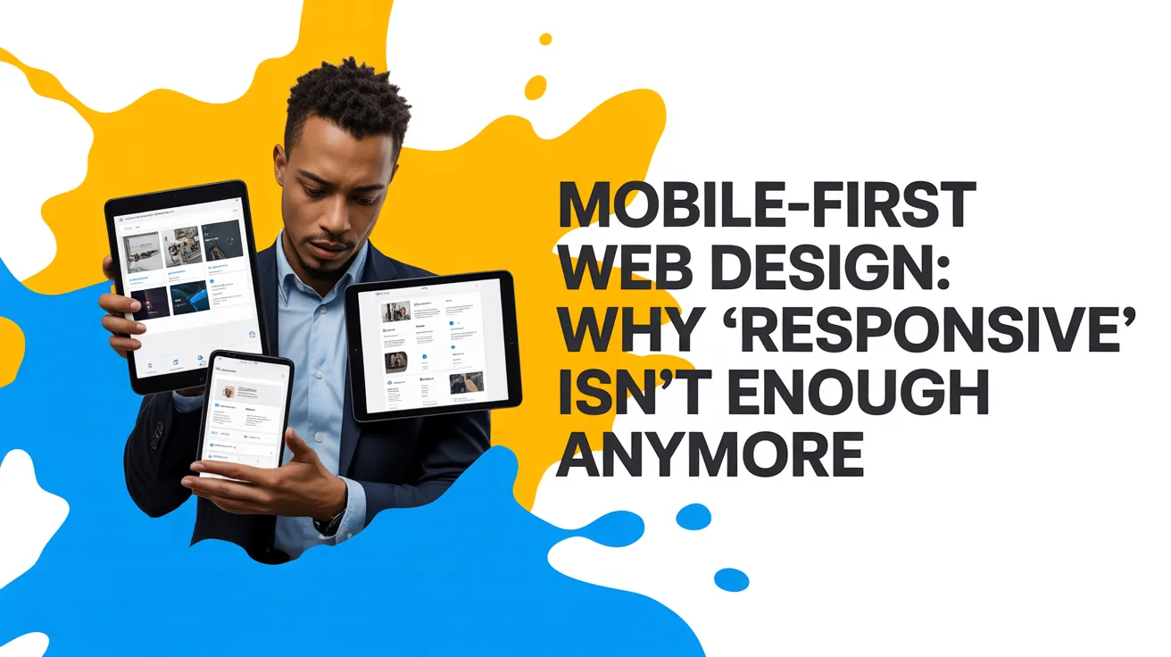 Mobile-First Web Design Why ‘Responsive’ Isn’t Enough Anymore