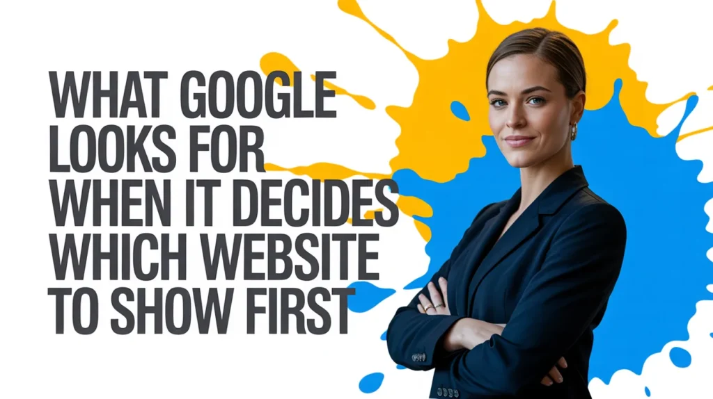 What Google Looks for When It Decides Which Website to Show First