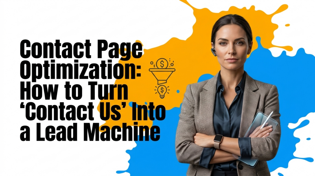 Contact Page Optimization How to Turn ‘Contact Us’ Into a Lead Machine