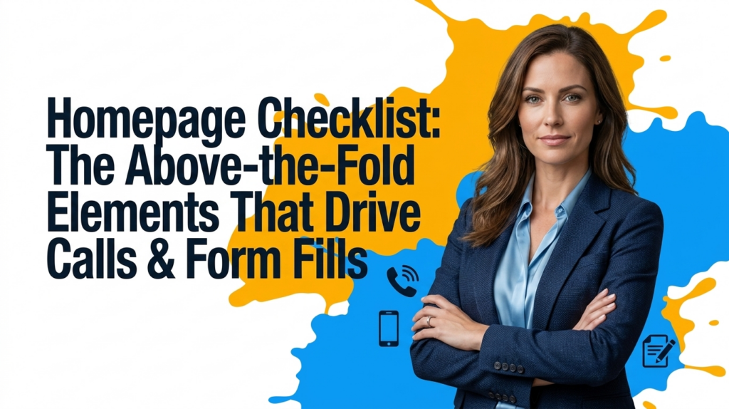 Homepage Checklist The Above-the-Fold Elements That Drive Calls & Form Fills