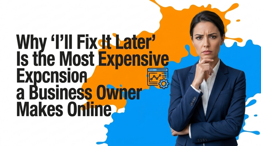Why I'll Fix It Later Is the Most Expensive Decision a Business Owner Makes Online