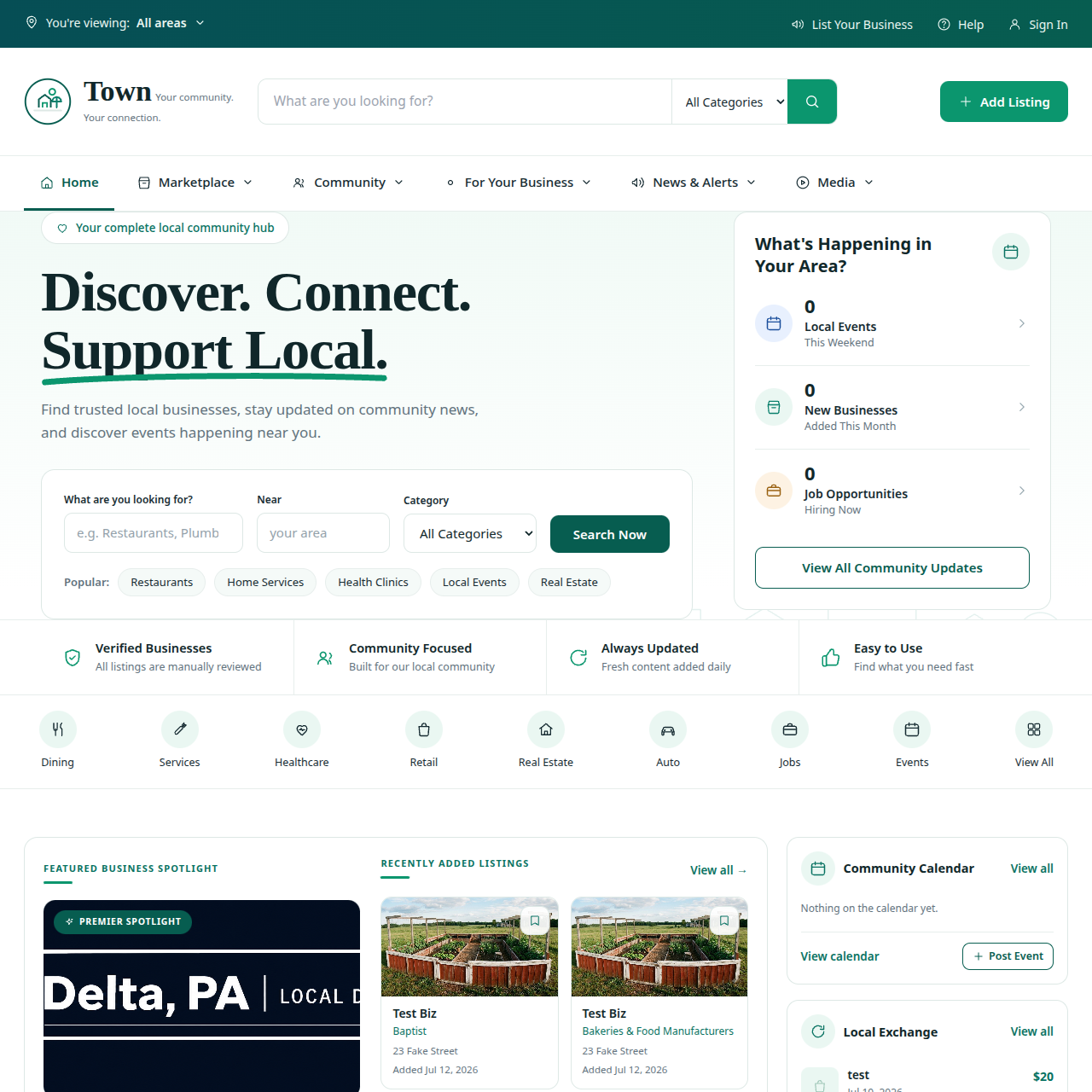 Homepage of the DeltaPA.net website